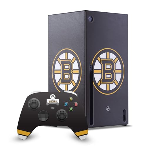 Skin Xbox Series X Boston Bruins protège contre rayures et traces de doigts