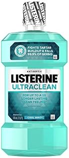 Listerine Ultraclean Oral Care Antiseptic Mouthwash with Everfresh Technology to Help Fight Bad