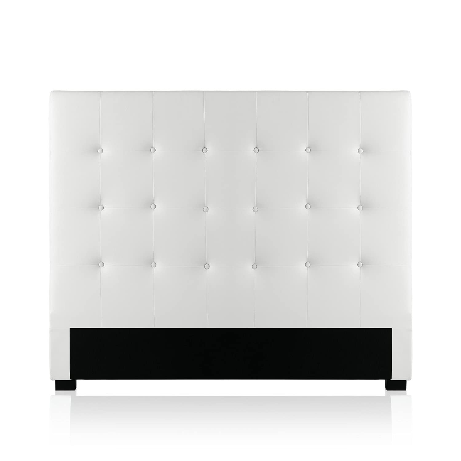 INTENSE DECO Tête de lit capitonnée Premium 140cm Blanc