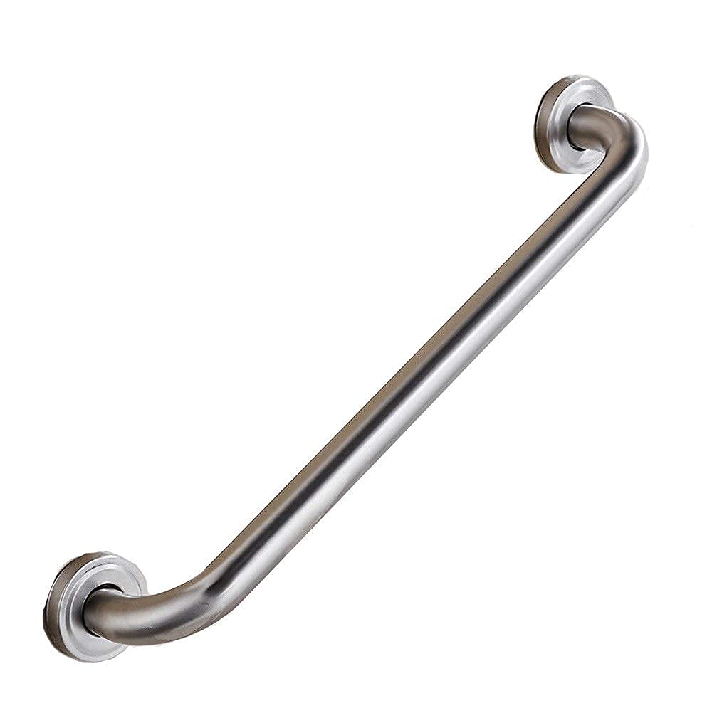 Barre d'appui de sécurité en inox brossé haut de gamme pour douche et WC
