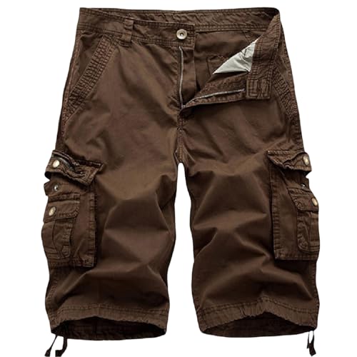 Pantalones cortos de trabajo FOLKFOLD de cinco puntos con multibolsillos para hombre