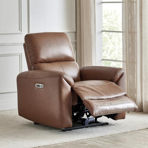 Image of Home Centre Oakley|Electric Recliner|Half Leather|1 Seater Recliner|Brown1 Year Warranty