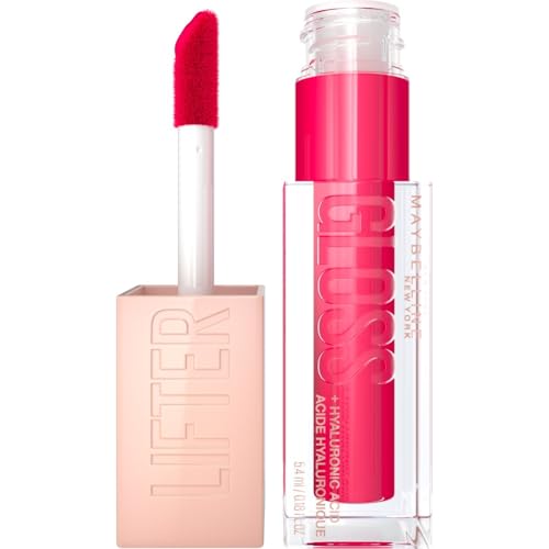 Maybelline New York, Brillo de labios Lifter Gloss, Hidratación Intensa y Labios Rellenos Sin Retoques, Fórmula con Ácido Hialurónico, en Tono 24 Bubblegum