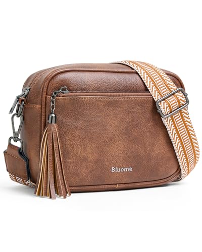 Image of Bluome Small Crossbody Purse for Women, Multi Pocket Travel Purses Crossbody Bag Shoulder Handbags with Adjustable Strap