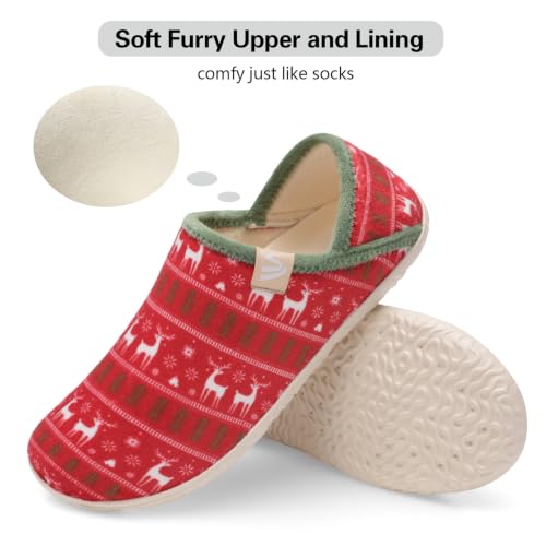Image of Spesoul Fuzzy House Slippers for Women Men Indoor Closed Back Lightweight Cozy Faux Furry Lining Barefoot House Shoes Slipper Socks for Bedroom Home Office Yoga Outdoor Walking Shoes