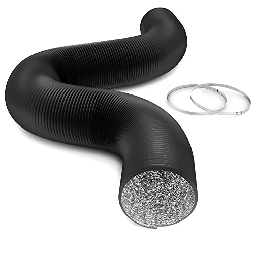 iPower 8in x 25ft aluminum ducting w/ 4-layer protection