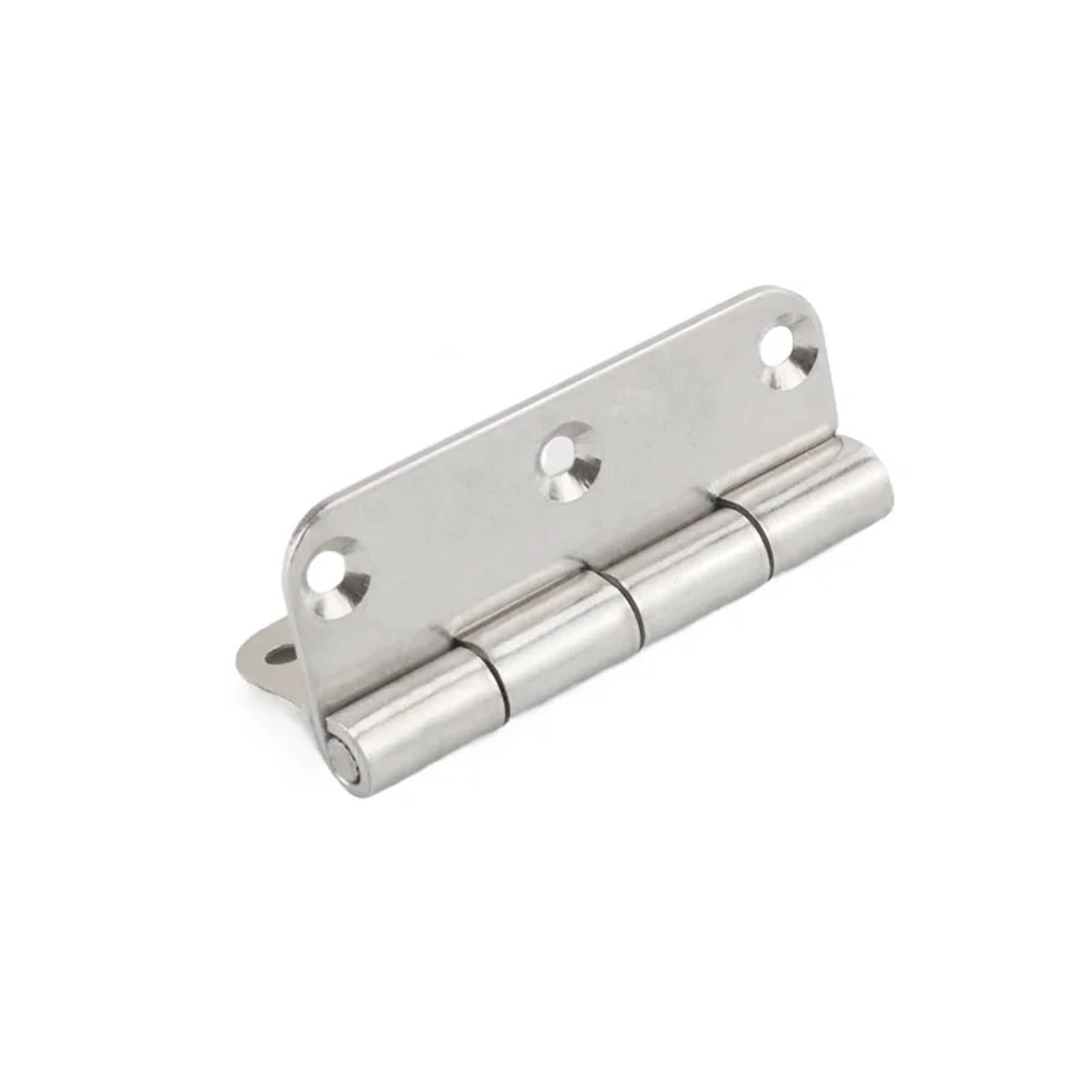FQJYXWEWL Industrial Folding Six Hole Flat Iron Hinge Leaf 304 Stainless Steel Distribution Box Cabinet Door 1Pcs(304 SS-Buffed)