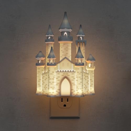 Image of L LOHAS LED 3D Castle Night Lights Plug into Wall, Night Light for Kids
