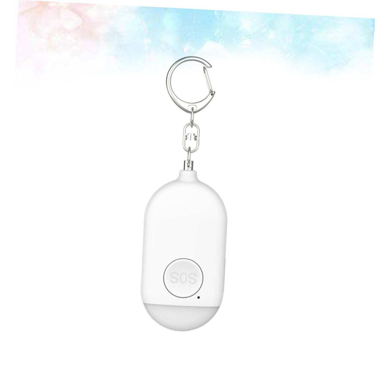 jojofuny 3pezzi Allarme Personale Di Sicurezza Con Torcia Led Dispositivo Di Emergenza Compatto Per Donne Jogger e Persone Anziane Kit Di Sicurezza Portatile Per Protezione Personale Bianco