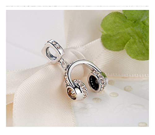 Preisvergleich Produktbild MTWTM Sterling Silber Anhänger Halskette Zubehör Mode Frauen Einfachheit Kopfhörer Persönlichkeit Retro Mode Temperament Kreativität Süße Keine Kette