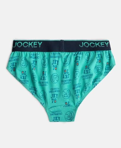 Image of Jockey PB04 Boy's Super Combed Cotton Elastane Stretch Printed Brief with Ultrasoft Waistband (Pack of 2)
