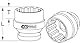 KS Tools 450.0405 1 12-kant-Kraft-Stecknuss, kurz, 55mm