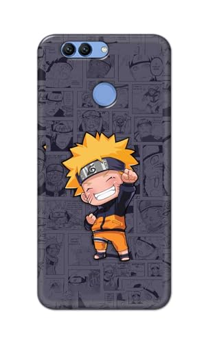 Image of Plastic Printfidaa Printed Hard Back Cover Case For Huawei Nova 2 Plus | Huawei Nova 2+ Back Cover (Famous Anime Cartoon Character) -112, Grey