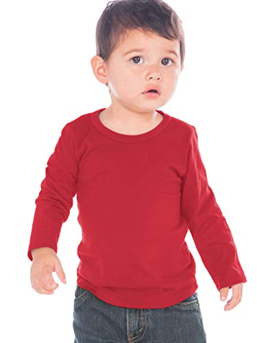 Kavio! Unisex Infants Crew Neck Long Sleeve Red 18M