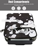 TiMOVO 6-7 Inch Sleeve Case for All-New Kindle 2022/10th Gen 2019 /Kindle Paperwhite 11th Gen 2021/Kindle Oasis E-Reader, Protective Sleeve Case Bag for Kindle (8th Gen, 2016), Black & White Magnolia