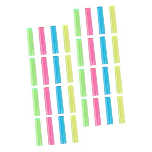 FIXOSHEE 50 piezas Tapas Protectoras Transparentes para Puntas de Lápiz Cubiertas Plásticas para Estudiantes Funda Segura para Puntas Práctico Extensor para Lápices Escolares