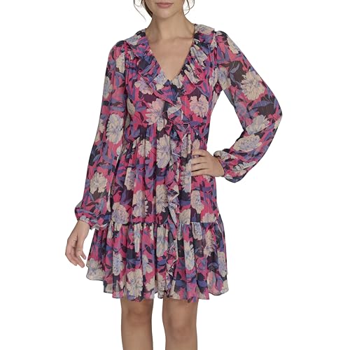 Robe Mousseline Tommy Hilfiger avec manches ballons aux finitions haute couture