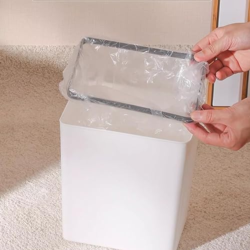 Caneca de basura blanca mediana sin tapa 7.5L miniatura 7