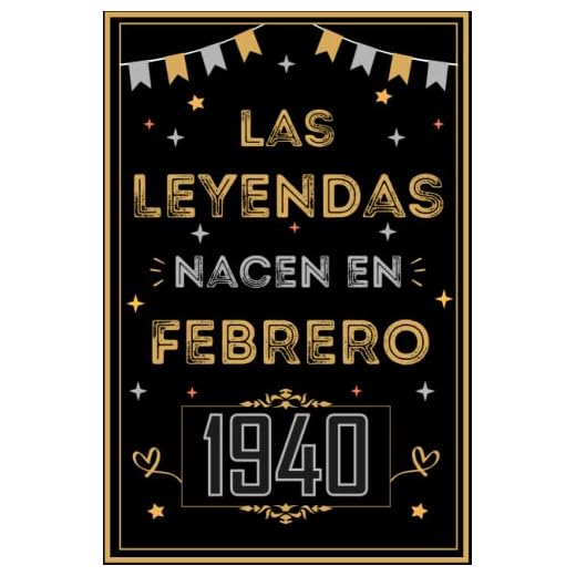 CUADERNO, LAS LEYENDAS NACEN EN FEBRERO 1940: Regalo de 83 cumpleaños para mujeres y hombres, ideas de 83 cumpleaños... un cumpleaños... divertido, ... regalo de 83 cumpleaños para él/ella.