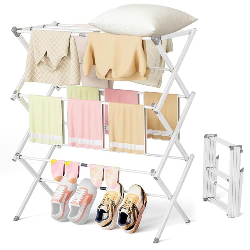 Lista de Tendederos - los más vendidos. 49 Tucorresi Tendedero Plegable para Ropa: Tendedero Plegable retractil Pared de Acero Inoxidable Soporte Tendedero Ahorra Espacio para Interiores y Exteriores Expandible de 3 Niveles...