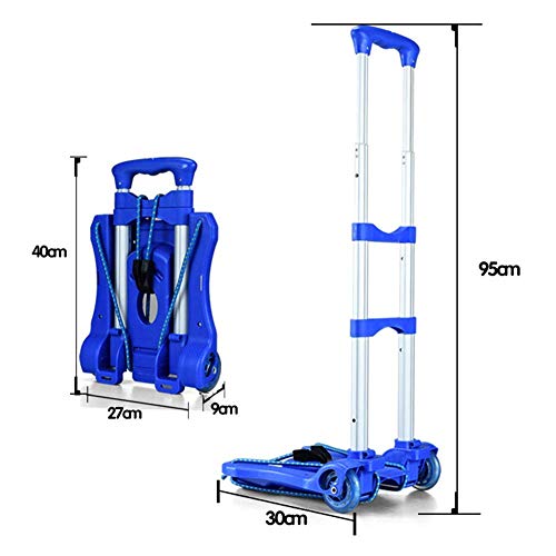 Carretilla Plegable Multifuncional para Compras y Viajes miniatura 2