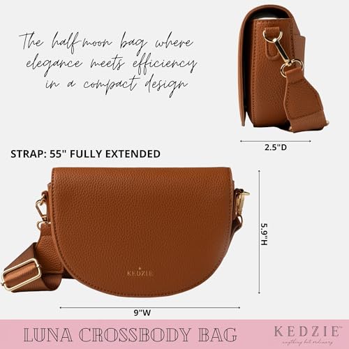 KEDZIE Luna Crossbody Bag Shoulder Purse with Removable Strap Messenger Bag for Women, Girls3