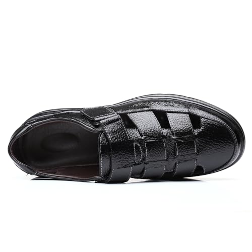 Men's Working Business Casual Genuine Leather Sandals Soft Walking Office Oxfords Men's Cocktail Party Dress Formal Shoes4
