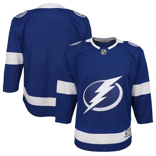 Outerstuff Tampa Bay Lightning Blue Kids Youth 4-20 Team Color Home Premier Blank Jersey (Youth Large/X-Large 14-20)