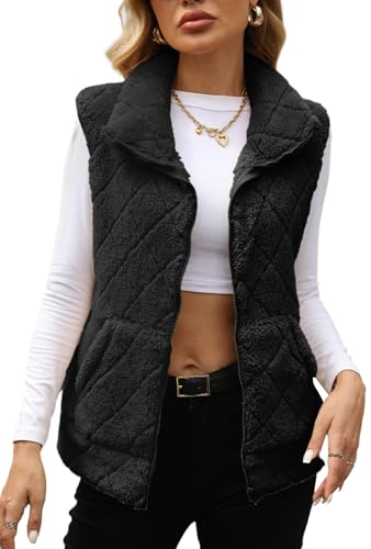Gilet polaire sans manches à fermeture éclair S-XXL pour homme et femme