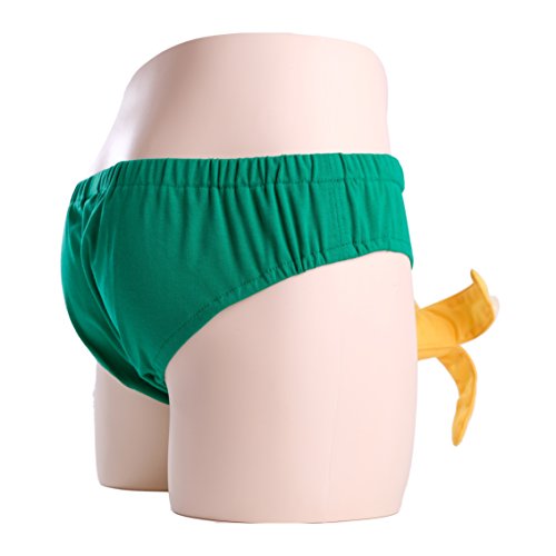 Wellin International Hilarious 3D Banana Underwear Costume, Sexy Banana Halloween Costume Briefs, Funny Couple Gift, for Him