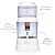 Santevia Gravity Water System Filter | at Home Water Filter That Makes Water Alkaline and Adds Minerals | Chlorine and Fluoride Filter (Countertop Model)
