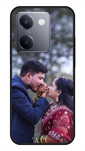Image of NDCOM for Customised Vivo Y200 Pro 5G Back Cover | Vivo Y300 Plus Back Cover | DIY Personalised Photo Design | Customized Gift Custom Text Name Printed Glass Case