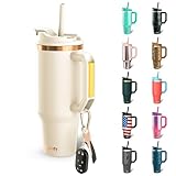 Frost Buddy Thicc Buddy - 40 oz Stainless Steel Vacuum Insulated Tumbler with Lid and Straw for Water - Travel Mug Cupholder Friendly - Gifts for Women Men Him Her (Copper Kiss)