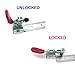 MIKMAYTOO Small Quick Release Horizontal Toggle Clamp 201A Hand Tool 60 lbs / 27kg (201-8PACK)