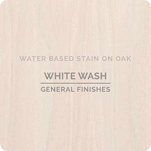 General Finishes Water Based Wood Stain, 1 Pint, Whitewash 1 Pint Whitewash