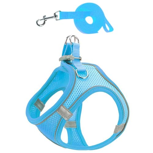 犬 ハーネス 小型犬 リードセット 負担が少ない 軽量 通気 犬用ハーネス小型犬 猫ハーネス首輪 胴輪 簡単着脱 抜けない 犬はーねす小型 3M反射素材付属 ハーネス マジックテープ 超小型犬 中型犬 調節可能 ペット用品 引っ張り防止 着脱簡単 老犬 歩