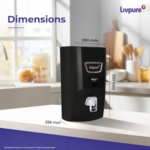 Livpure GLO PRO++ RO+UV+UF | Water Purifier for Home - 7 L Storage | Free Standard Installation | Suitable for Borewell, Tanker, Municipal Water | Black - Image 7