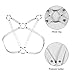 Women's Leather Harness Punk Fashion Bra Gothic Carnival Bra Christmas Halloween Bra Dance Costume (White)