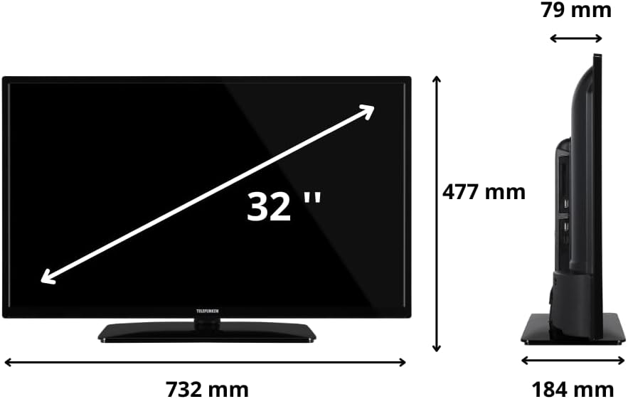 TELEFUNKEN Smart TV 32 HD Ready TE32553G54V4DAZ, TV LED 32 Pollici con Google Assistant Integrato, Compatibile con Google Home, Digitale DVB-T2, Dolby Vision HDR10, Android TV, Dolby Audio TELEFUNKEN Smart TV 32 HD Ready TE32553G54V4DAZ, TV LED 32 Pollici con Google Assistant Integrato, Compatibile con Google Home, Digitale DVB-T2, Dolby Vision HDR10, Android TV, Dolby Audio