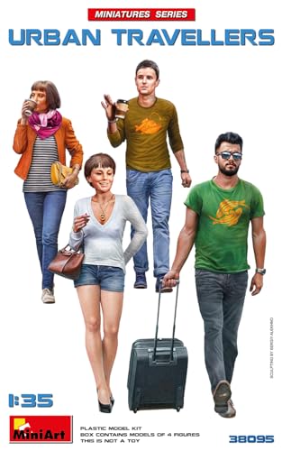 MiniArt 38095 1:35 Stadtreisende - originalgetreue Nachbildung, Modellbau, Plastik Bausatz, Basteln, Hobby, Kleben, Modellbausatz, Zusammenbauen, unlackiert, Molded Color