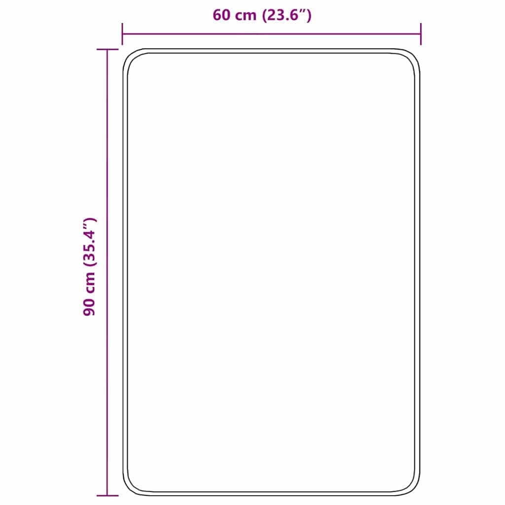 Rutschfeste Badmatte Creme 60 x 90 cm PP Waschbar Antirutsch Badteppich für Badezimmer Sicherheit Komfort Modernes Design