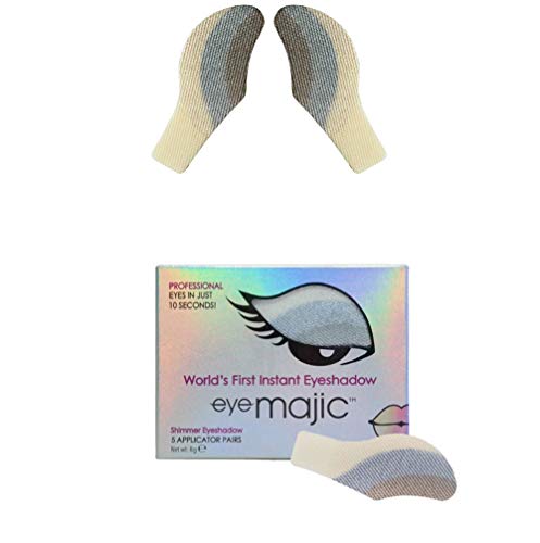 EYE MAJIC INSTANT EYESHADOW – INSTANT BEAUTY PROFFESIONAL MAKEUP IN 10 SECOND (5 Pair Pack, Shimmer 017RV - Moody Blue)