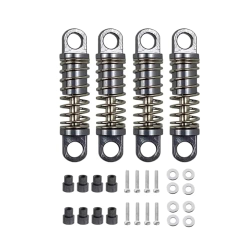 RC�J�[�I�C���V���b�N�A�u�\�[�o�[ For Wltoys 284131 K969 K979 K989 K999 1/28 RC�J�[�A�b�v�O���[�h�����p�[�c�A�N�Z�T���[ 4���� ���^���V���b�N�A�u�\�[�o�[�_���p�[(Gray)