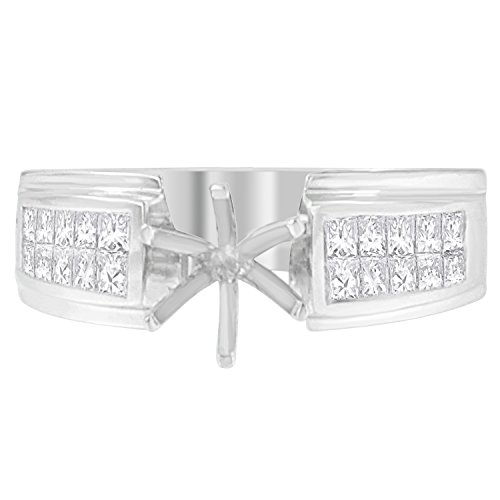 Original Classics 14K White Gold Princess Diamond Ring (3.14 cttw, H-I Color, SI1-SI2 Clarity)
