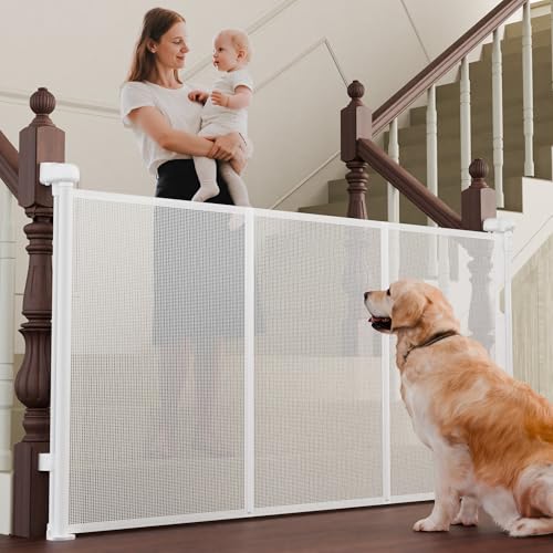 Retractable Baby Gates for Stairs, 55