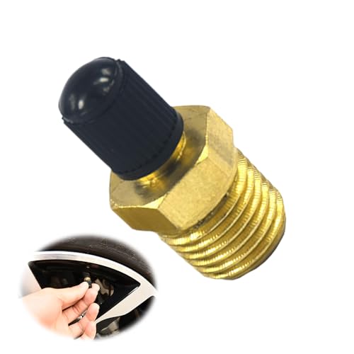Messing Luchtcompressor, Reifenventil Adapter, Autoventil, 1/4' NPT-Gewinde Ventil, Auto Druckluft...