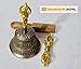 Tibetan Buddhist Meditation Bell and Dorje Set - Dharma Objects Bell of Enlightenment From Nepal 6.5 Inches