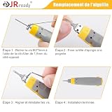 JRready JRconDRK-D145P Narzędzie do ściągania wtyków, ekstrakcja końcówek terminali Narzędzie do usuwania wtyków Molex Micro-Fit 3.0 (MX3.0), wtyki Molex AMP Micro seria Mate-N-Lok
