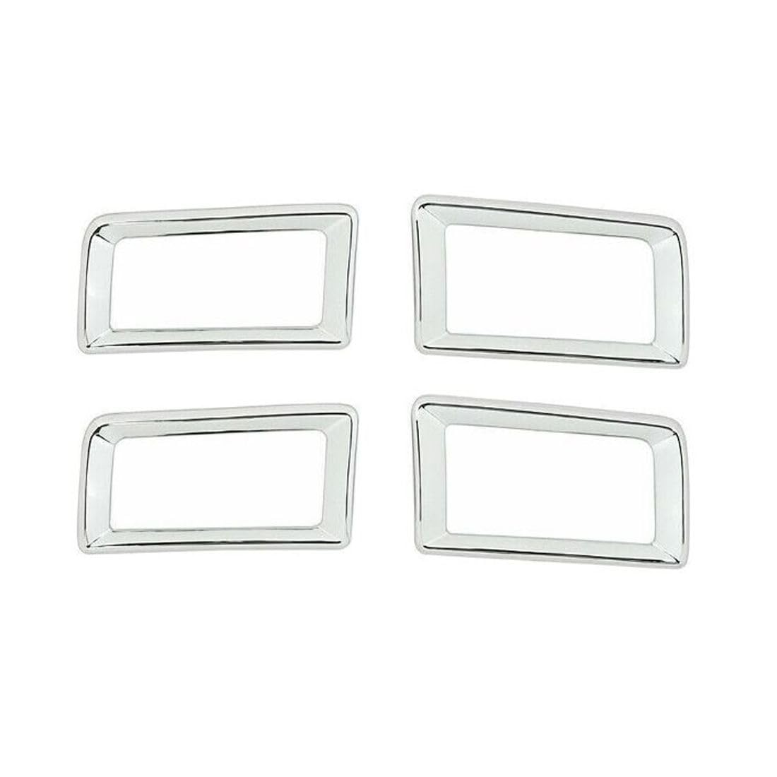 Chrome Center Console Air Vent Trim Covers - For 2010-2017 Dodge RAM 1500 (2-Pack)