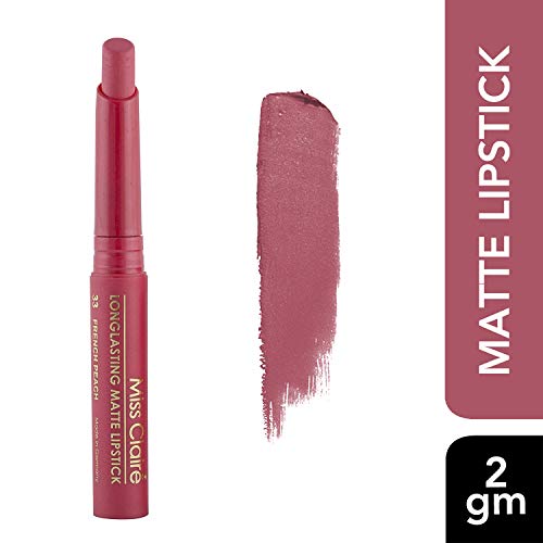 Image of Miss Claire Longlasting Matte Lipstick, French Peach 33, 2 g